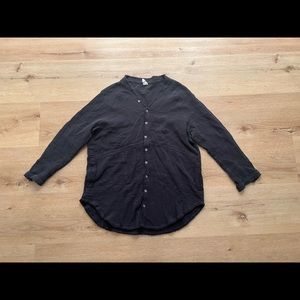 Flawless Dark Blue Long Shirt Dress